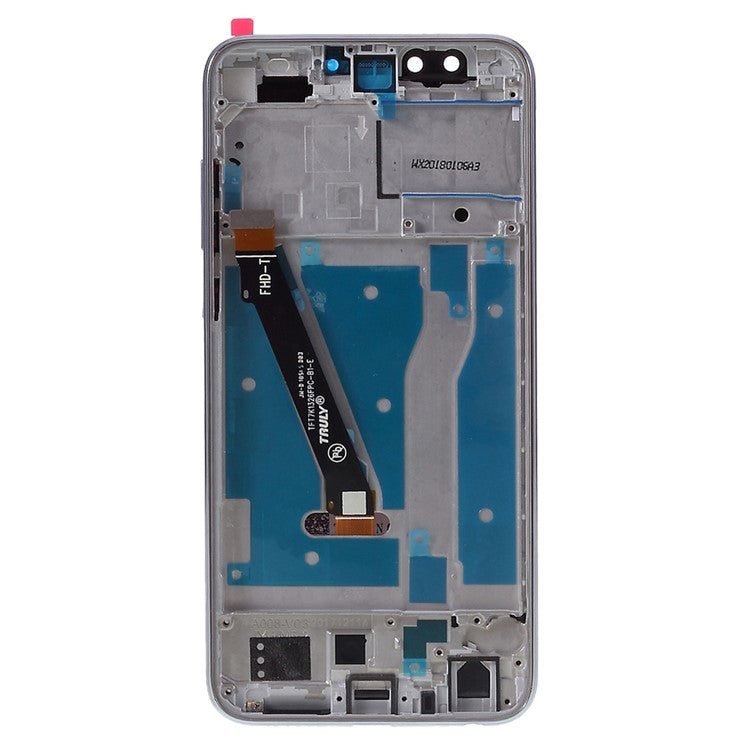 For Huawei Honor 9 Lite Grade C LCD Screen and Digitizer Assembly + Frame Replacement Part (without Logo) - Grey