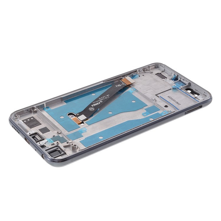 For Huawei Honor 9 Lite Grade C LCD Screen and Digitizer Assembly + Frame Replacement Part (without Logo) - Grey