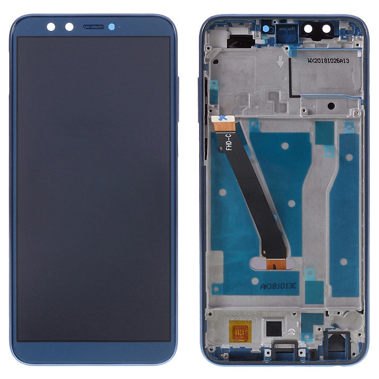 For Huawei Honor 9 Lite Grade C LCD Screen and Digitizer Assembly + Frame Replacement Part (without Logo) - Blue