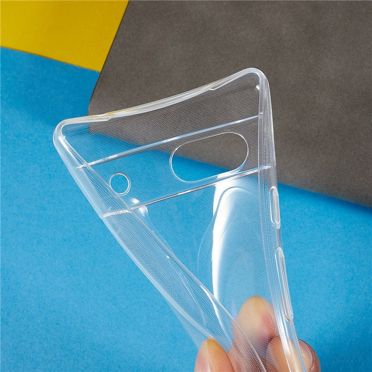 For Google Pixel 7a High Transparency Clear Flexible TPU Phone Case Phone Back Protector Ultra Thin Design