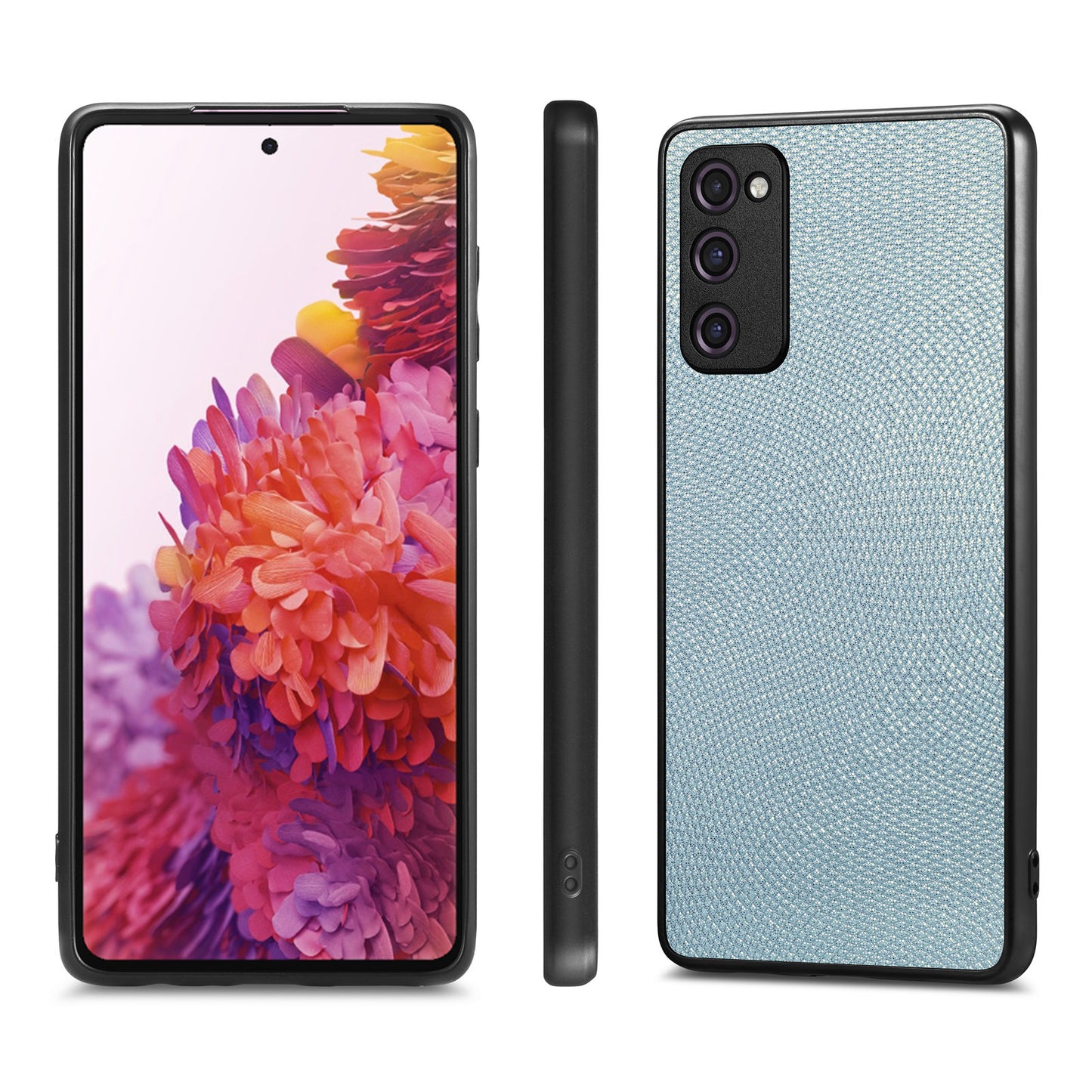 For Samsung Galaxy S20 FE 4G / 5G / S20 FE 2022 / S20 Lite Shockproof Phone Case Slim Cell Phone Cover - Baby Blue