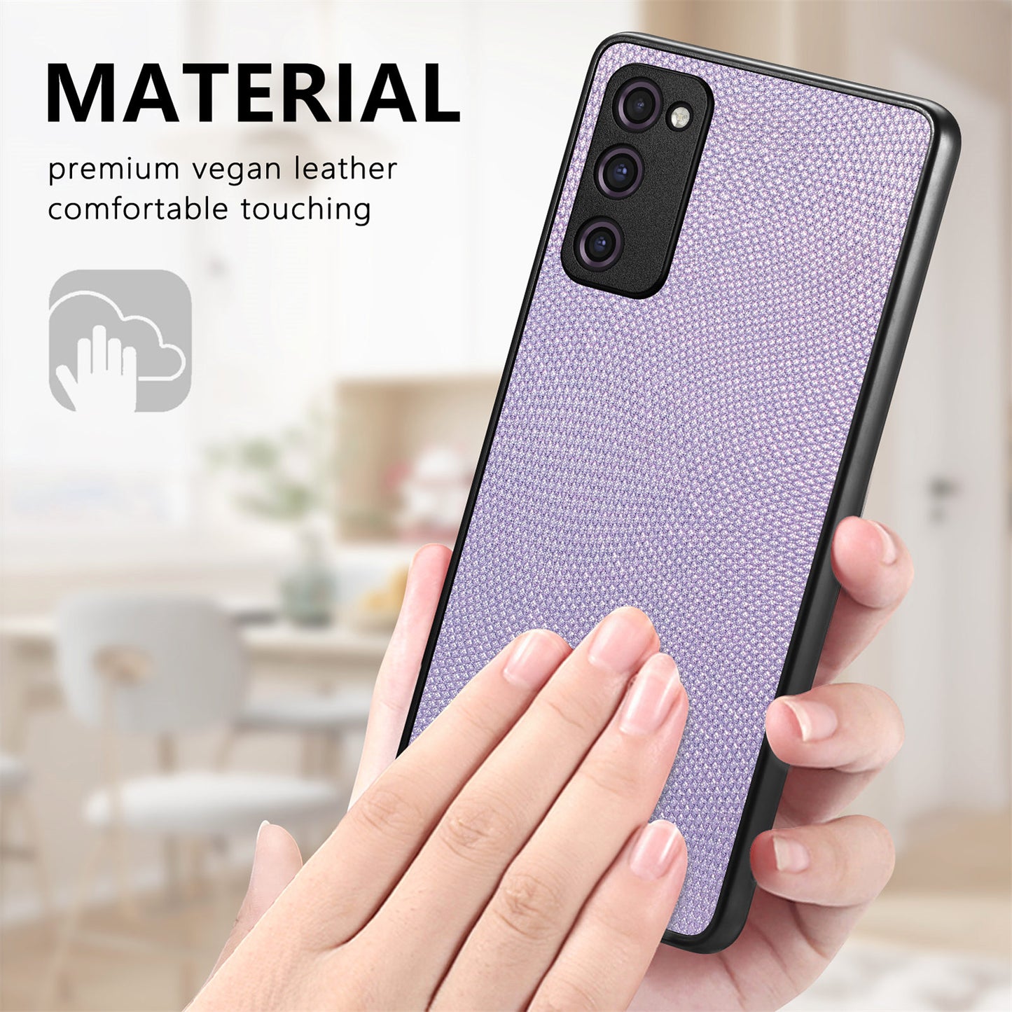 For Samsung Galaxy S20 FE 4G / 5G / S20 FE 2022 / S20 Lite Shockproof Phone Case Slim Cell Phone Cover - Light Purple