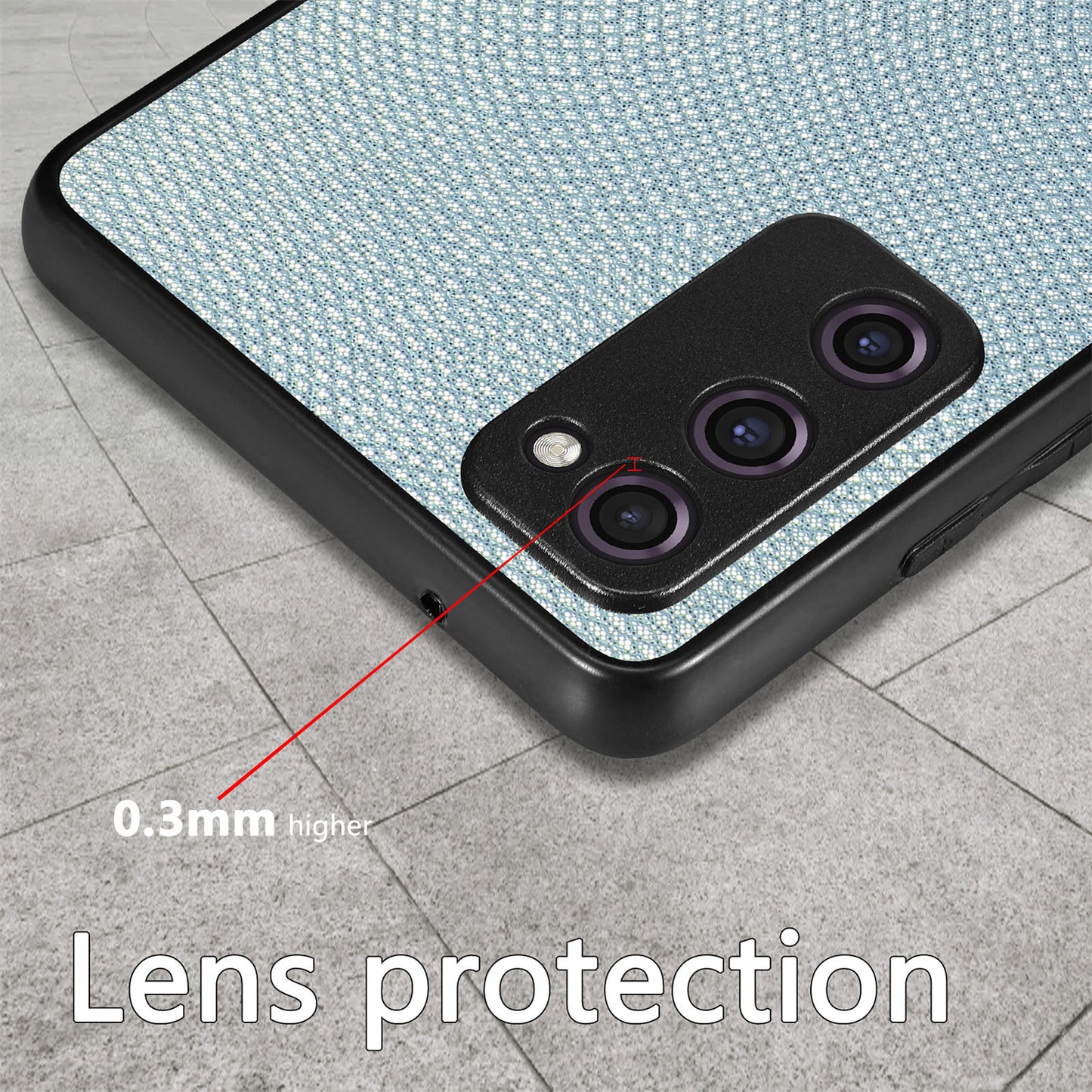 For Samsung Galaxy S20 FE 4G / 5G / S20 FE 2022 / S20 Lite Shockproof Phone Case Slim Cell Phone Cover - Light Purple