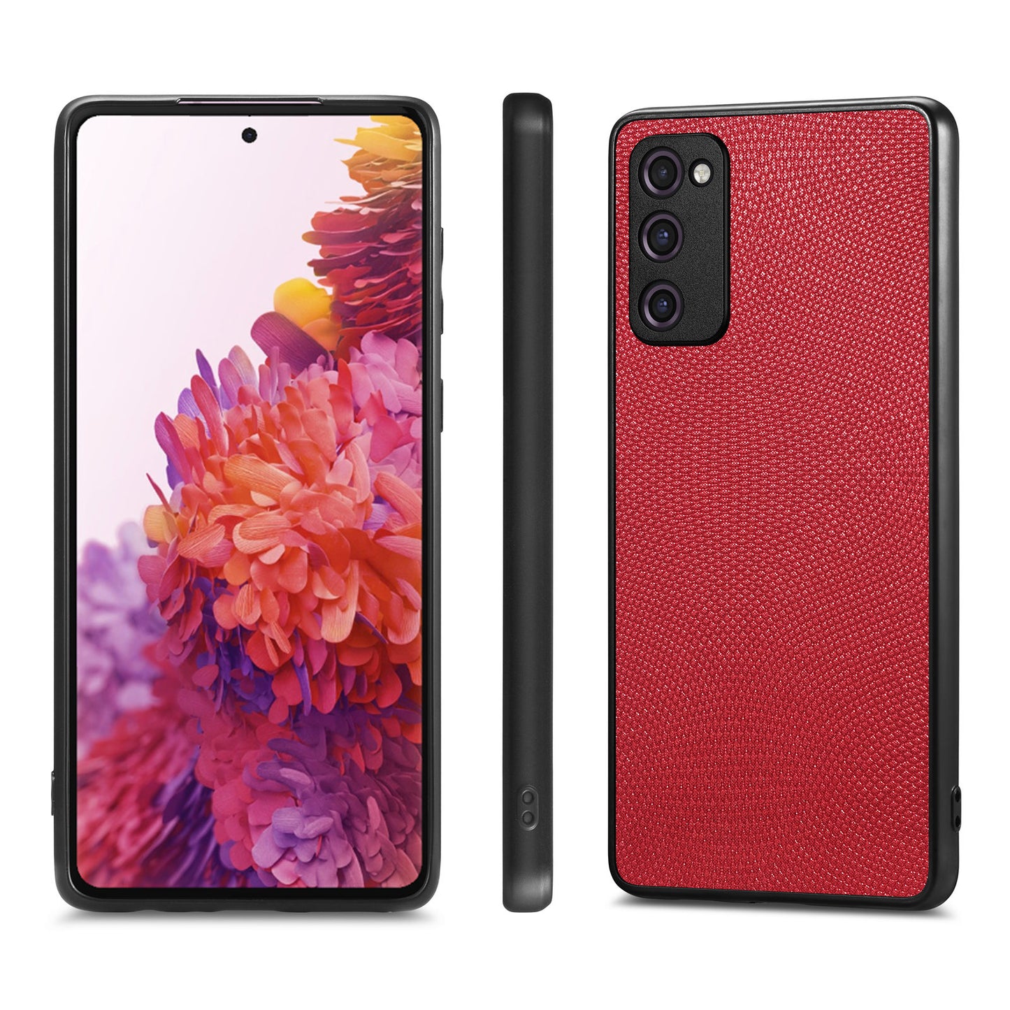 For Samsung Galaxy S20 FE 4G / 5G / S20 FE 2022 / S20 Lite Shockproof Phone Case Slim Cell Phone Cover - Red