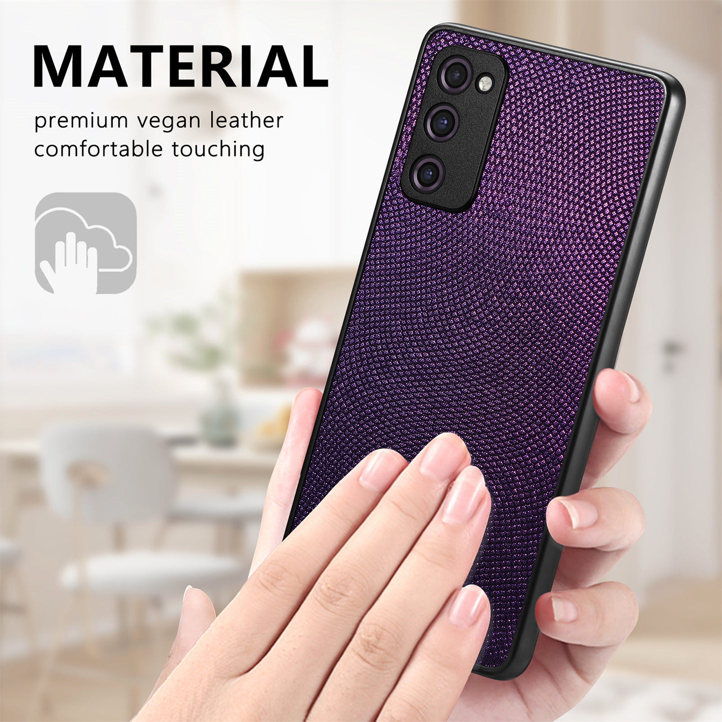For Samsung Galaxy S20 FE 4G / 5G / S20 FE 2022 / S20 Lite Shockproof Phone Case Slim Cell Phone Cover - Purple