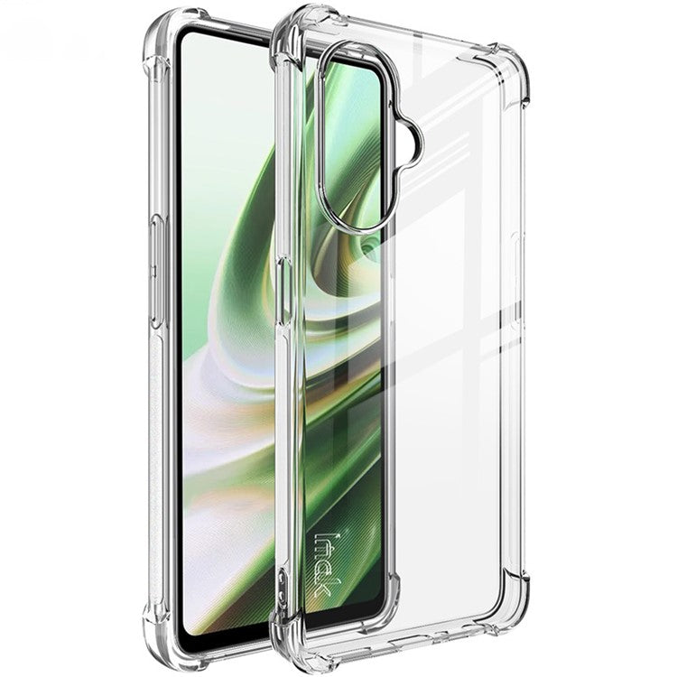IMAK TPU Phone Case For OnePlus Nord CE 3 Lite 5G / Nord N30 5G Four Corner Cushion Airbag Design Anti-scratch Protective Phone Back Cover - Transparent