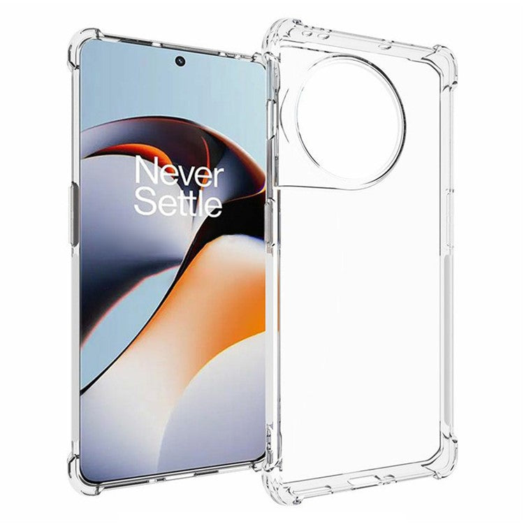 For OnePlus 11R 5G / Ace 2 5G Anti-drop Clear Phone Case Flexible TPU Anti-skid Protective Back Cover