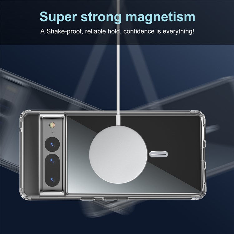 Cell Phone Cover For Google Pixel 6 Pro 5G, Anti-scratch Crystal Clear Phone Case with Tempered Glass Camera Lens Cover