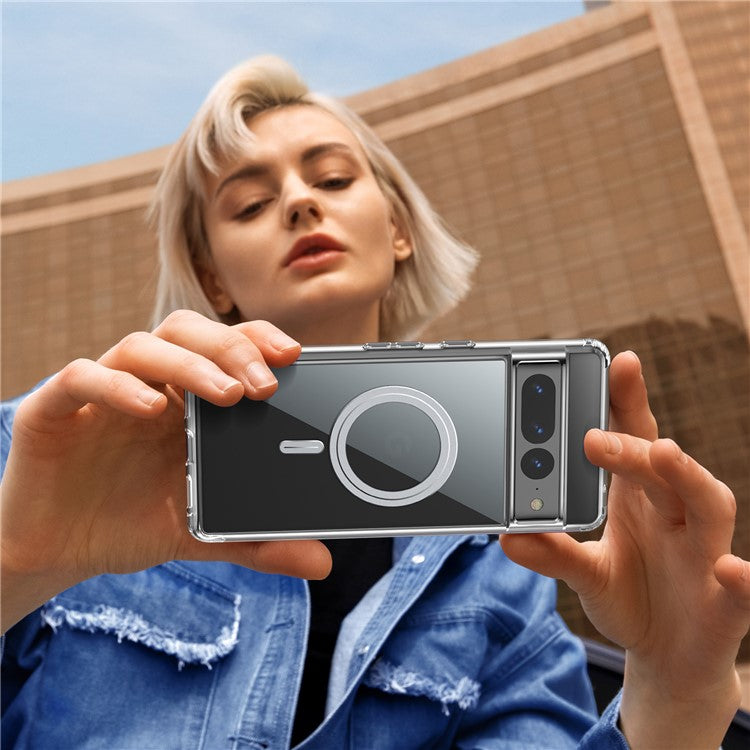 Cell Phone Cover For Google Pixel 6 Pro 5G, Anti-scratch Crystal Clear Phone Case with Tempered Glass Camera Lens Cover