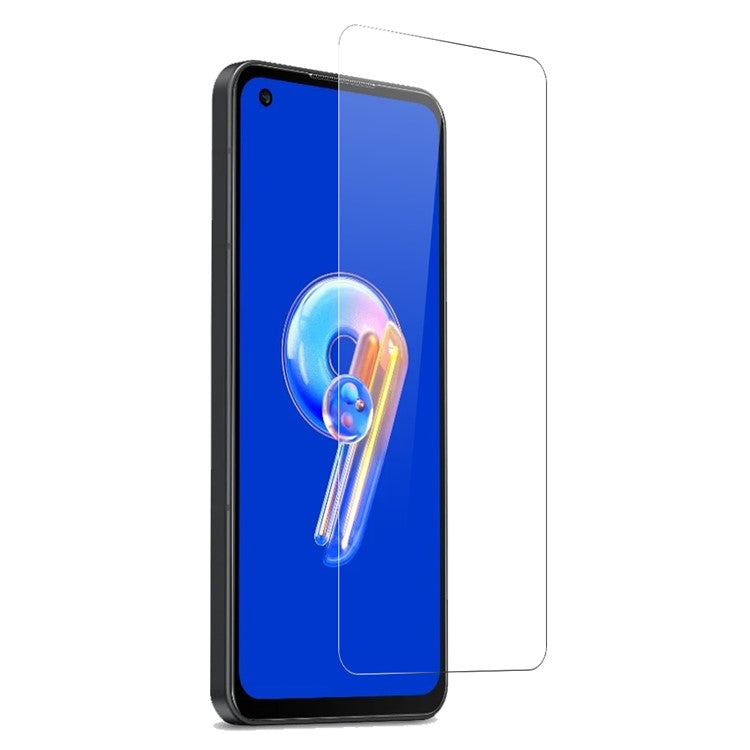 NORTHJO For Asus Zenfone 9 5G Phone Case TPU Cover + HD Clear Tempered Glass Screen Protector - Transparent