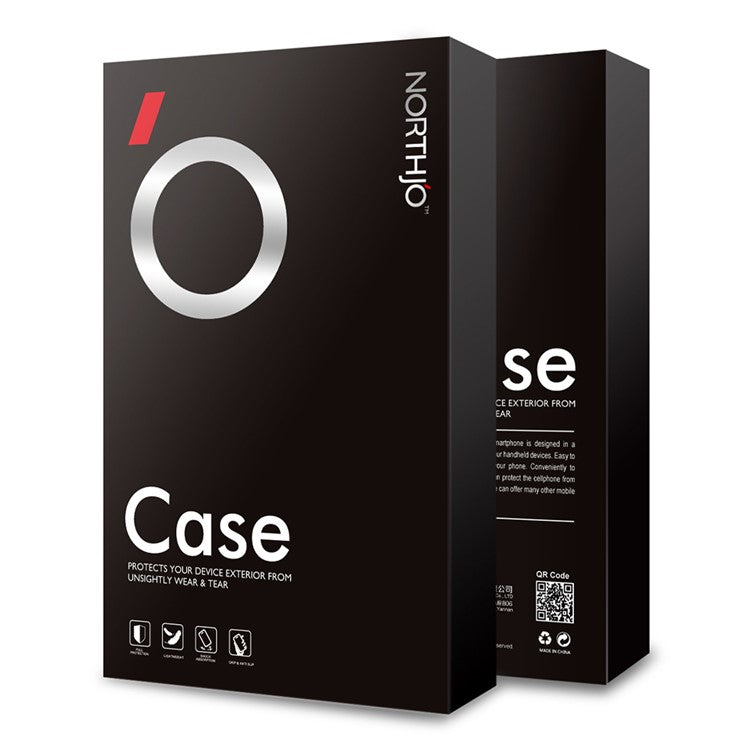 NORTHJO For Asus Zenfone 9 5G Phone Case TPU Cover + HD Clear Tempered Glass Screen Protector - Transparent