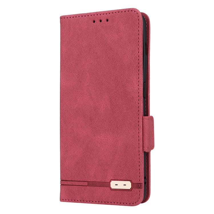 For OnePlus 11 5G Flip Cell Phone Cover Hardware Decor PU Leather Wallet Phone Case with Phone Stand Function - Rose