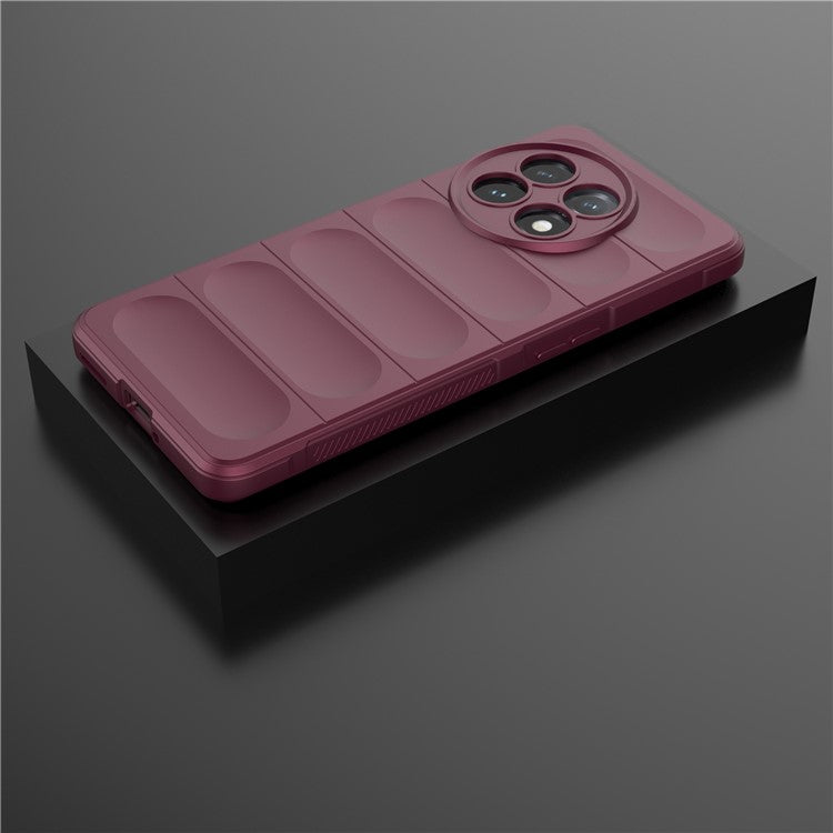 For OnePlus 11 5G Anti-scratch TPU Phone Case Rugged Back Protective Cell Phone Cover - Wine Red