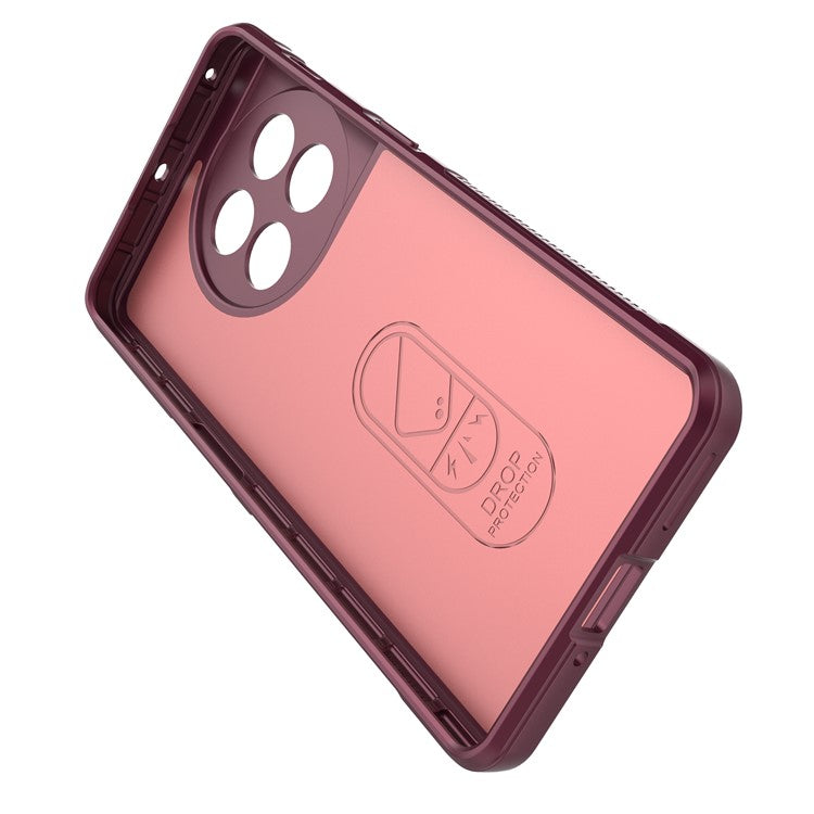 For OnePlus 11 5G Anti-scratch TPU Phone Case Rugged Back Protective Cell Phone Cover - Wine Red