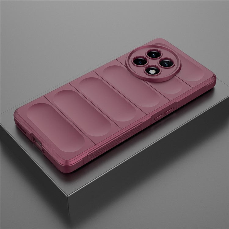 Anti-drop TPU Phone Case For OnePlus Ace 2 5G / 11R 5G Rugged Phone Back Cover - Wine Red