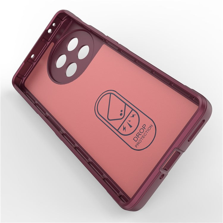 Anti-drop TPU Phone Case For OnePlus Ace 2 5G / 11R 5G Rugged Phone Back Cover - Wine Red