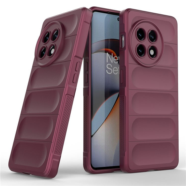 Anti-drop TPU Phone Case For OnePlus Ace 2 5G / 11R 5G Rugged Phone Back Cover - Wine Red