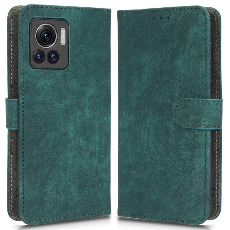 For Motorola Edge 30 Ultra 5G / Edge X30 Pro RFID Blocking Phone Case Stand PU Leather Phone Wallet Cover - Green