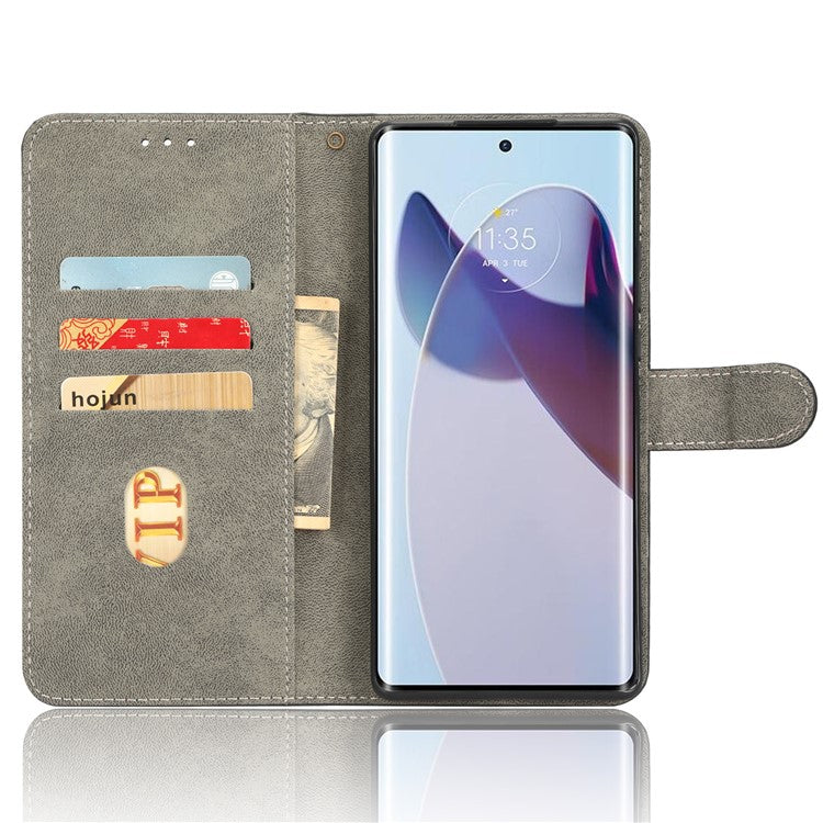 For Motorola Edge 30 Ultra 5G / Edge X30 Pro RFID Blocking Phone Case Stand PU Leather Phone Wallet Cover - Green