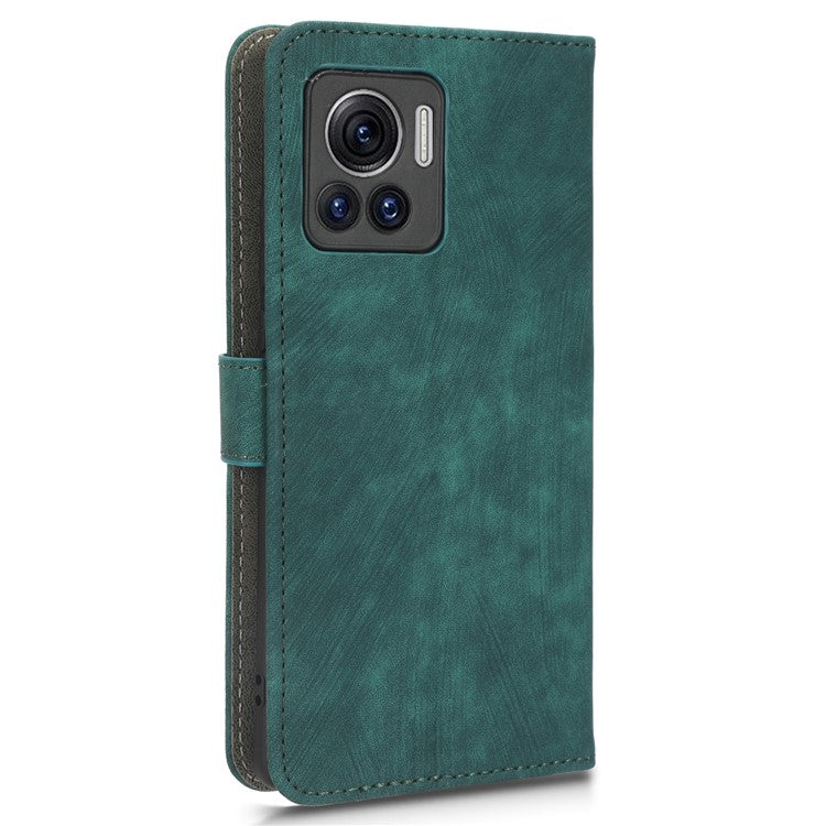 For Motorola Edge 30 Ultra 5G / Edge X30 Pro RFID Blocking Phone Case Stand PU Leather Phone Wallet Cover - Green