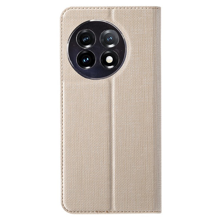 VILI DMX Series for OnePlus 11 5G PU Leather Phone Case Card Slots Mobile Phone Stand Cover - Khaki