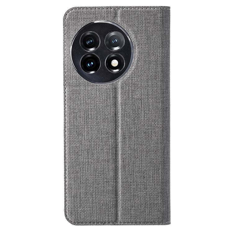 VILI DMX Series for OnePlus 11 5G PU Leather Phone Case Card Slots Mobile Phone Stand Cover - Grey