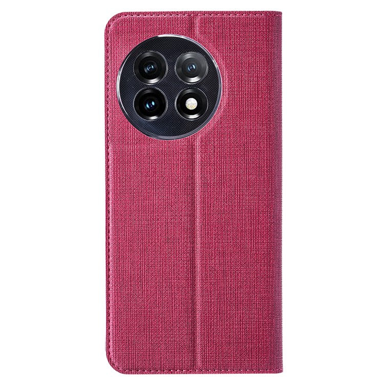 VILI DMX Series for OnePlus 11 5G PU Leather Phone Case Card Slots Mobile Phone Stand Cover - Rose