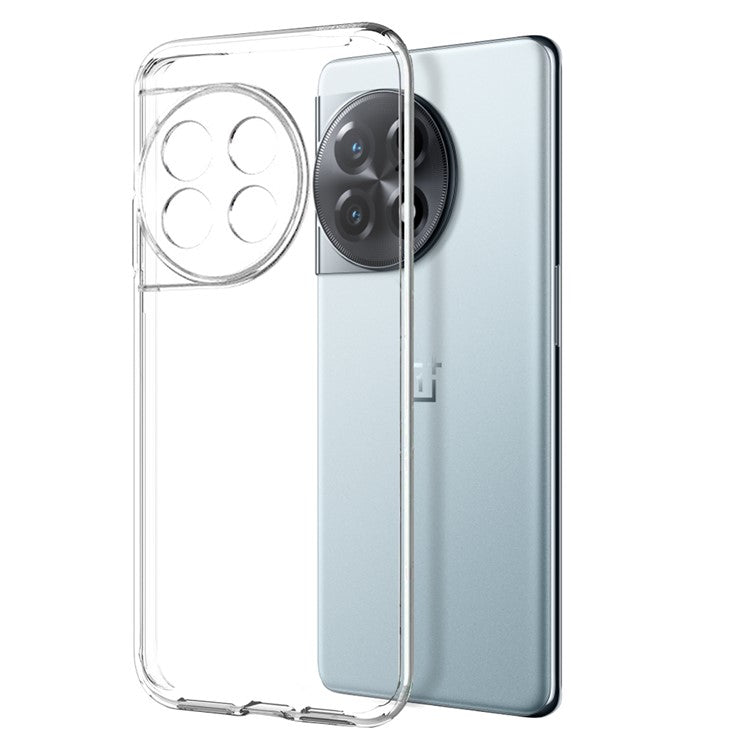 NORTHJO For OnePlus 11R 5G / Ace 2 5G / 11R 5G TPU Case Phone Cover + Crystal Clear Tempered Glass Screen Protector - Transparent