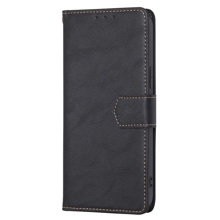 For Honor X9a 5G / X40 5G / Magic5 Lite 5G RFID Blocking Phone Leather Case Stand Wallet Phone Cover - Black