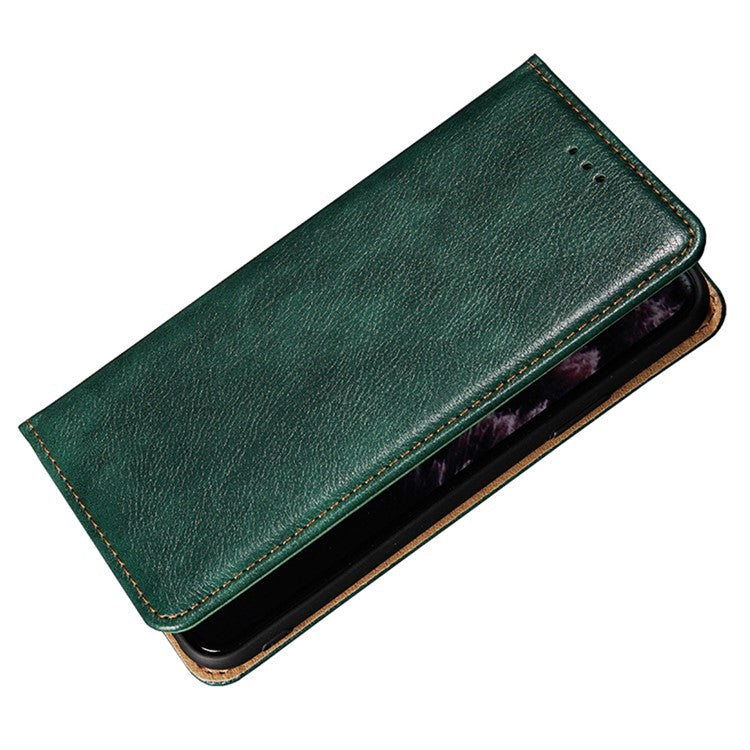 For Honor X40 5G / X9a 5G / Magic5 Lite 5G PU Leather Wallet Phone Case Magnetic Auto-closing Shockproof Stand Cover - Green