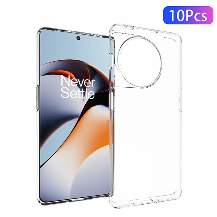 10Pcs  /  Pack For OnePlus 11R 5G / Ace 2 5G Phone TPU Case Inner Watermark-Free Transparent Phone Cover