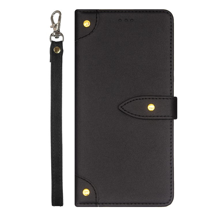 IDEWEI Phone Case for Google Pixel 7a Leather Shockproof Phone Cover with Card Slots Stand - Black