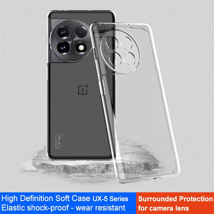 IMAK UX-5 Series Phone Cover for OnePlus Ace 2 5G / 11R 5G , Flexible TPU Cell Phone Case
