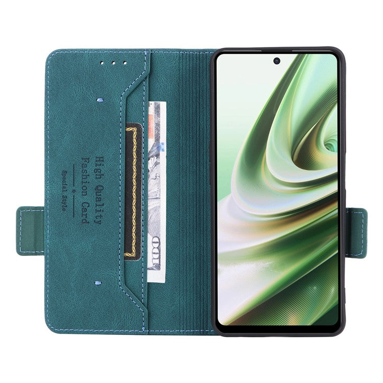 Anti-drop Phone Cover For OnePlus Nord CE 3 Lite 5G / Nord N30 5G , Hardware Decor Flip Leather Wallet Phone Case with Stand - Blue