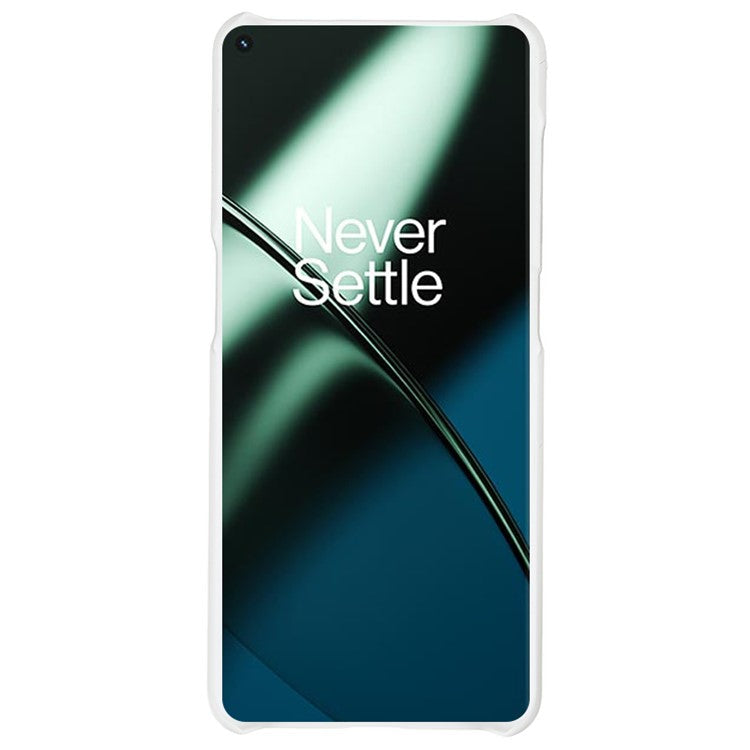 For OnePlus 11 5G Rubberized Texture Phone Case Hard PC Anti-fingerprints Phone Cover - Transparent