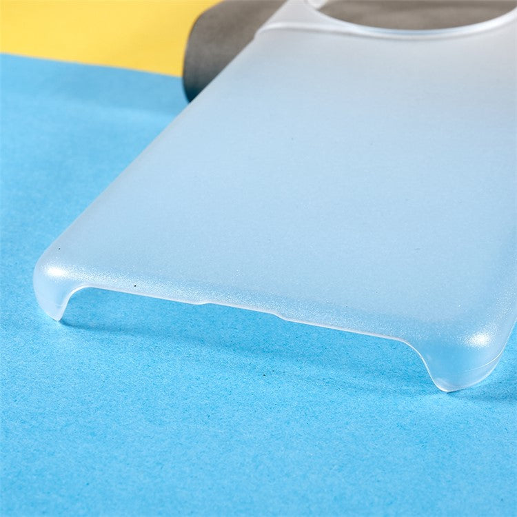 For OnePlus 11 5G Rubberized Texture Phone Case Hard PC Anti-fingerprints Phone Cover - Transparent