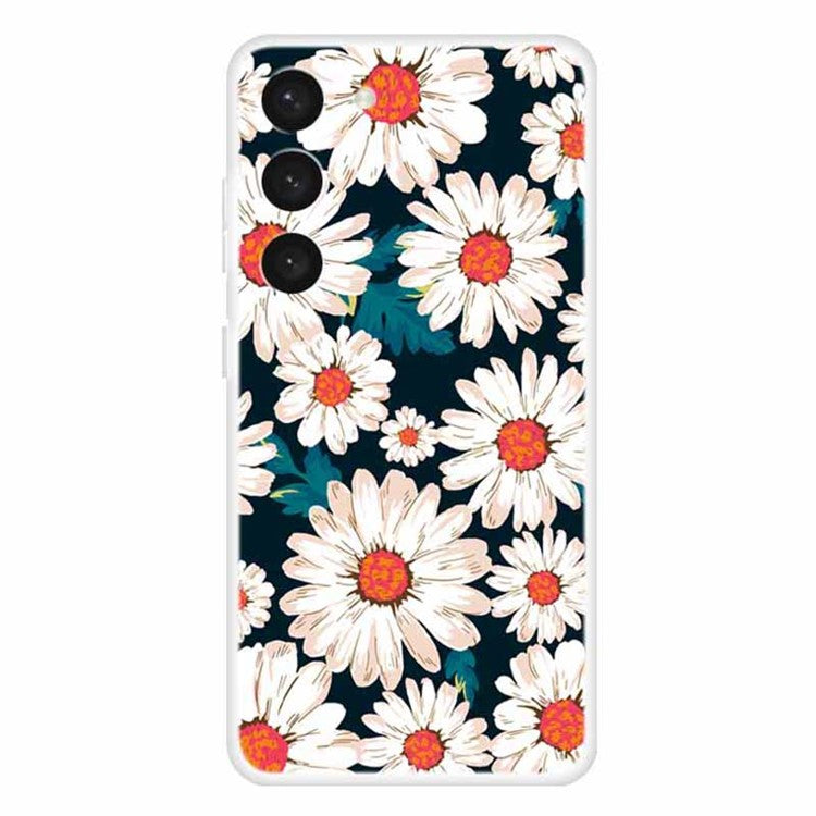 For Samsung Galaxy S23+ Phone Case Pattern Printing Flexible TPU Shockproof Cover - Daisy