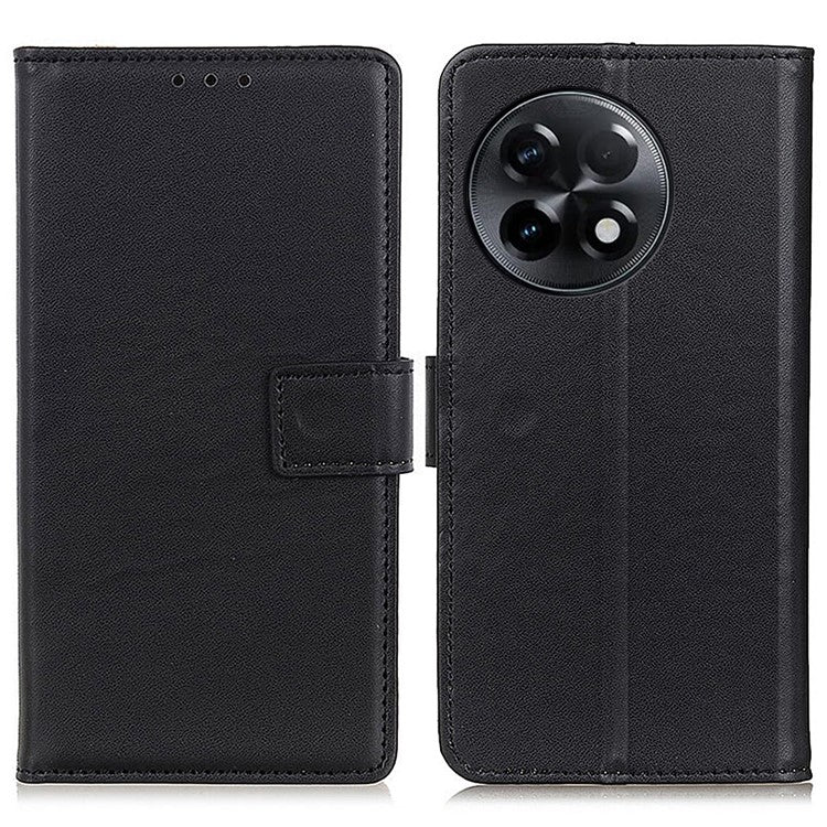 For OnePlus Ace 2 5G / 11R 5G PU Leather Wallet Phone Stand Case Protective Cellphone Cover - Black