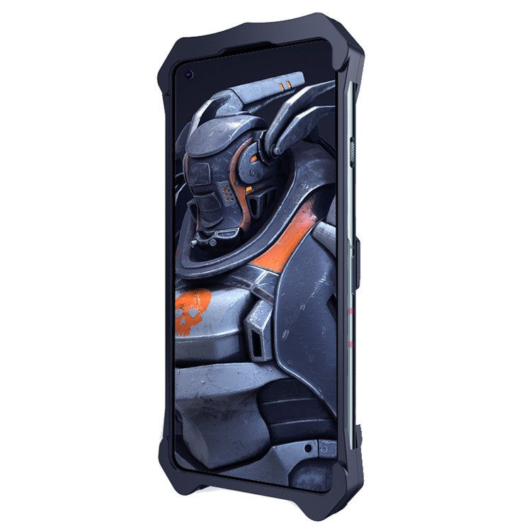 For OnePlus 11 5G Heavy Duty Armor Metal Phone Case Rugged Shockproof Mobile Phone Cover - Black