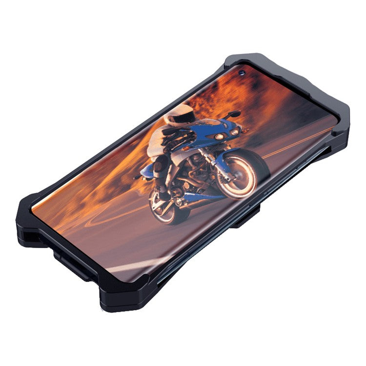 For OnePlus 11 5G Heavy Duty Armor Metal Phone Case Rugged Shockproof Mobile Phone Cover - Black