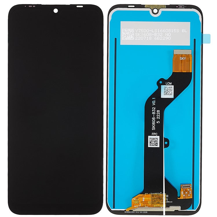 For Tecno Pop 6 4G BE7 Grade C LCD Screen and Digitizer Assembly Repair Part (without Logo)