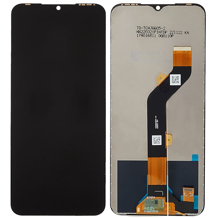 For Tecno Pop 6 Pro 4G BE8 Grade C LCD Screen and Digitizer Assembly Repair Part (without Logo)