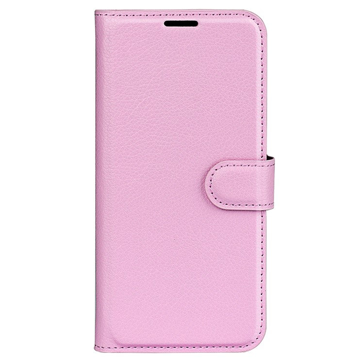 Shockproof Phone Case for OnePlus Ace 2 5G / 11R 5G Litchi Texture Wallet Phone Cover with Stand - Pink