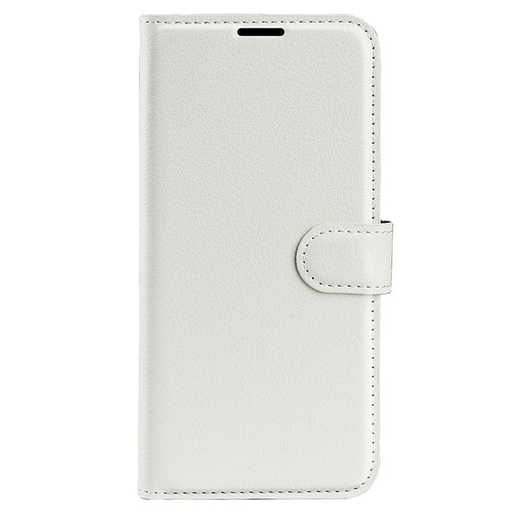 For OnePlus Nord CE 3 Lite 5G / Nord N30 5G Litchi Texture Leather Phone Stand Wallet Cover Anti-Dust Flip Case - White