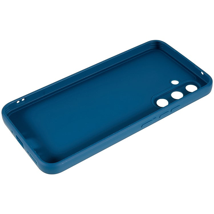 For Samsung Galaxy A54 5G Straight Edge Design TPU Phone Case Precise Cutout Camera Protection Cover - Sapphire