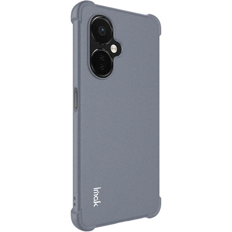 IMAK For OnePlus Nord CE 3 Lite 5G / Nord N30 5G Matte TPU Phone Case Anti-drop Four Corners Airbag Smartphone Cover - Grey