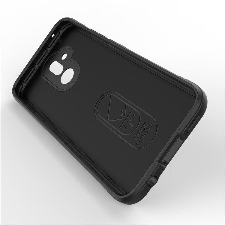 For Huawei Mate 20 Lite TPU Back Protector Phone Case Anti-fall Rugged Cell Phone Cover - Black