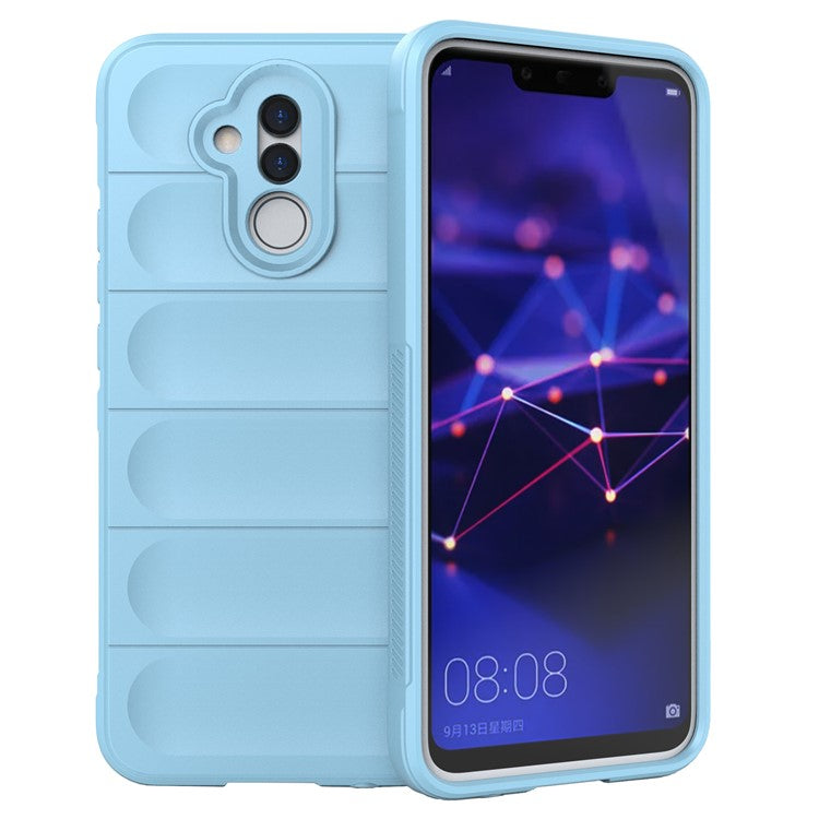 For Huawei Mate 20 Lite TPU Back Protector Phone Case Anti-fall Rugged Cell Phone Cover - Baby Blue