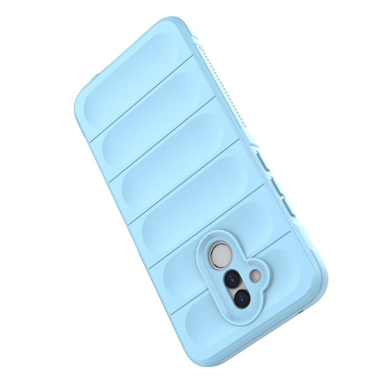 For Huawei Mate 20 Lite TPU Back Protector Phone Case Anti-fall Rugged Cell Phone Cover - Baby Blue