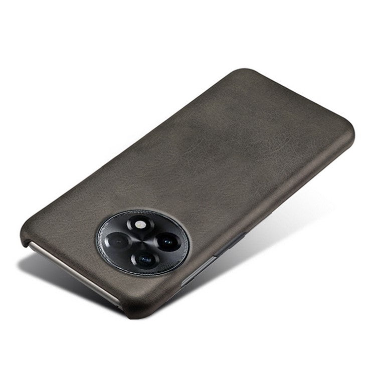 For OnePlus 11R 5G / Ace 2 5G Anti-scratch PU Leather+PC Mobile Phone Case Calf Texture Cell Phone Cover - Black